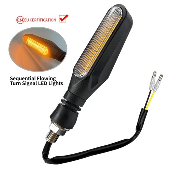 Baguer E24 Certified 36Led Sequential Turn Signal Brake Tail Lights Motorcycle 2Pcs