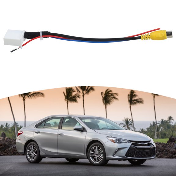 Baguer Exquisite High Quality Camera Adapter Cable Accessories Black+Blue+White+Yellow for toyota Rear Reversing 2X2.1X1.6Cm