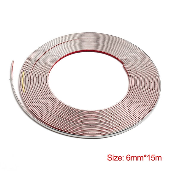 Baguer Guard Molding Strip Chrome-plated Exterior Decorative Line Silver Door Edge Trim