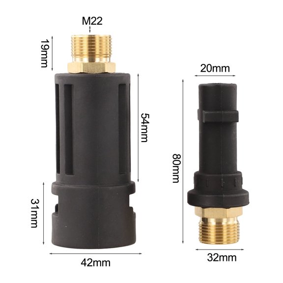 Baguer M22 Quick Connect Male Connector Adapter for Karcher Pressure Cleaners,Simple Operation, One Step Use, Save Your Time