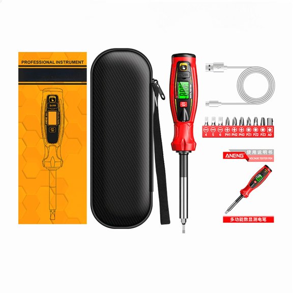 Baguer Non Contact Voltage Tester Pen Ac30V-1000V Rechargeable Wire Detector Breakpoint