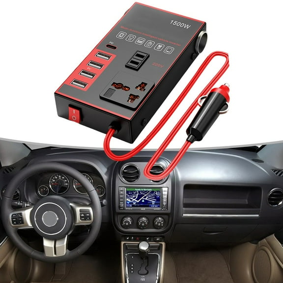 Baguer Pure Sine Wave Inverter 12V/24V to Dc 220V Power Inverter Charger Adapter Converter Charger Socket Fast Charge