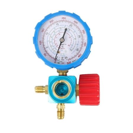 Baguer R22 R134A R410A R404A Ac Charging Gauge Low Pressure Meter With Sight Glass 35Kg