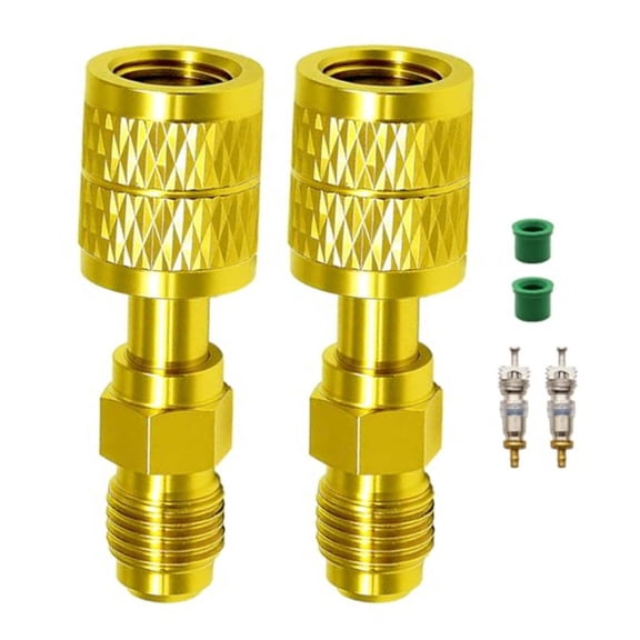 Baguer R32 R454B Air Conditioning Adapter Set With Valve Cores and Sealing Rings Brass