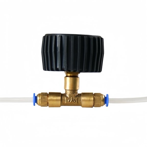 Baguer Shock Absorber Air Leak Detector with Pressure Gauge, Alloy Steel Tool for Car Suspension Testing