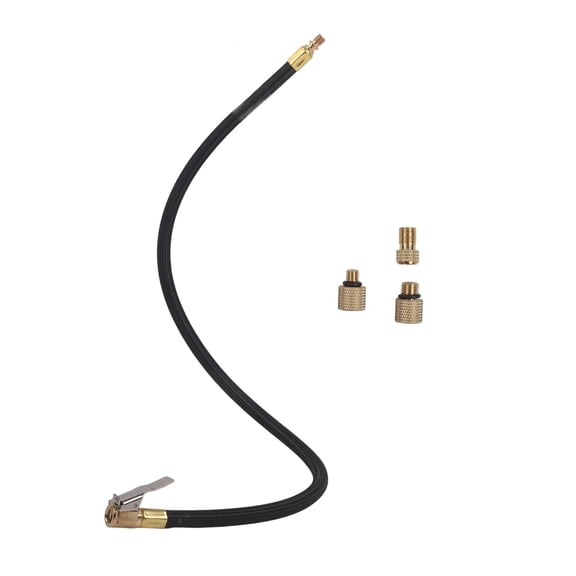 Baguer Tire Air Connector Extension Hose With Valve Adapter for Air Compressor Quick