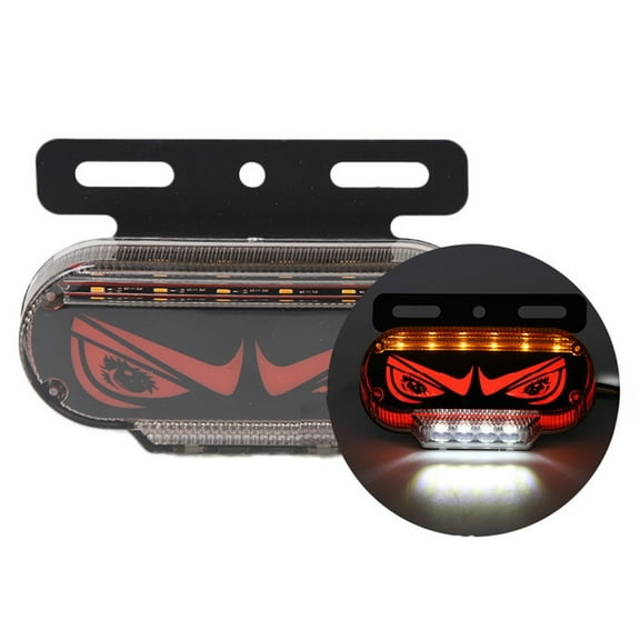 Baguer Truck Side Light With 1224V Dynamic Flashing Eye Pattern for Trailer and Rv Safety In Red Green Blue White Yellow