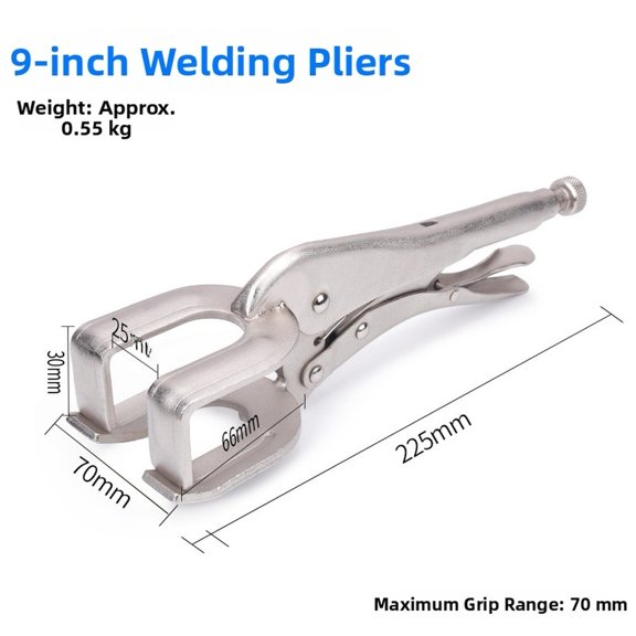 Baguer U-Shaped Welding Locking Plier Adjustable Welding Clamp Plier Quick-Lock Releas