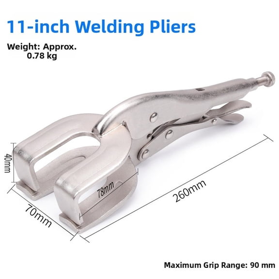 Baguer U-Shaped Welding Locking Plier Adjustable Welding Clamp Plier Quick-Lock Releas