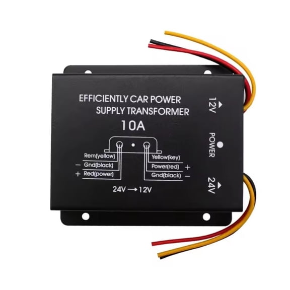 Baguer Vehicle Dc Power Supply Converter 24V to 12V With Heat Dissipation Aluminum Alloy Shell and Multiple Safety Features