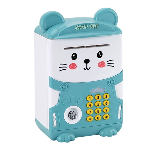 Baguer Wooden Cash Saver for Kids Interactive Savings Box with Counting Feature A