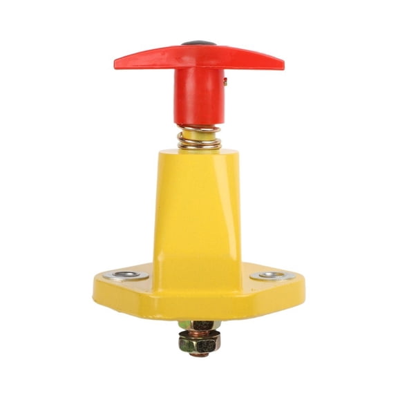 Baguer Yellow Battery Master Switch 150A 12-24V for Car Truck Tractor, Brass Zinc-Plated Kill Cut Off