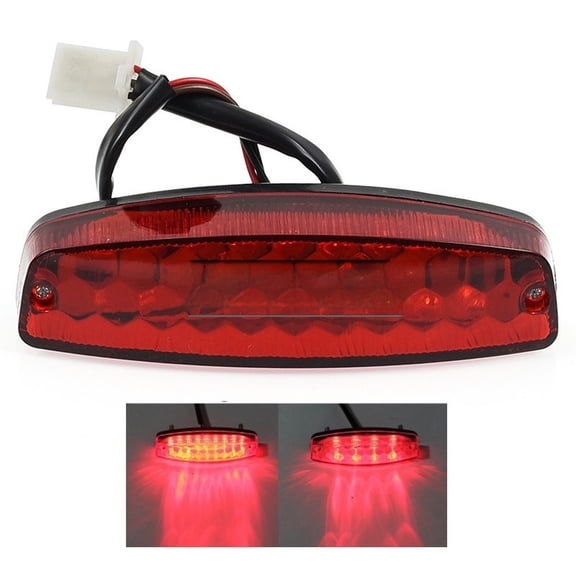 Baguer for Atv Led Taillight Small Dinosaur Bull Brake Light for Scooter Motorcycle