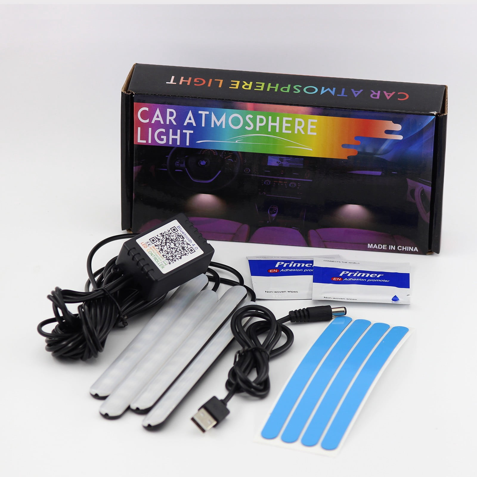 Baguer for Car Interior Rgb Ambient Light With 12Smd Led Rhythm ...
