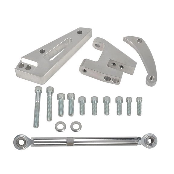 Baguer for Chevy Small Block for Sbc Alternator Bracket Kit 350 Short Pump Polished