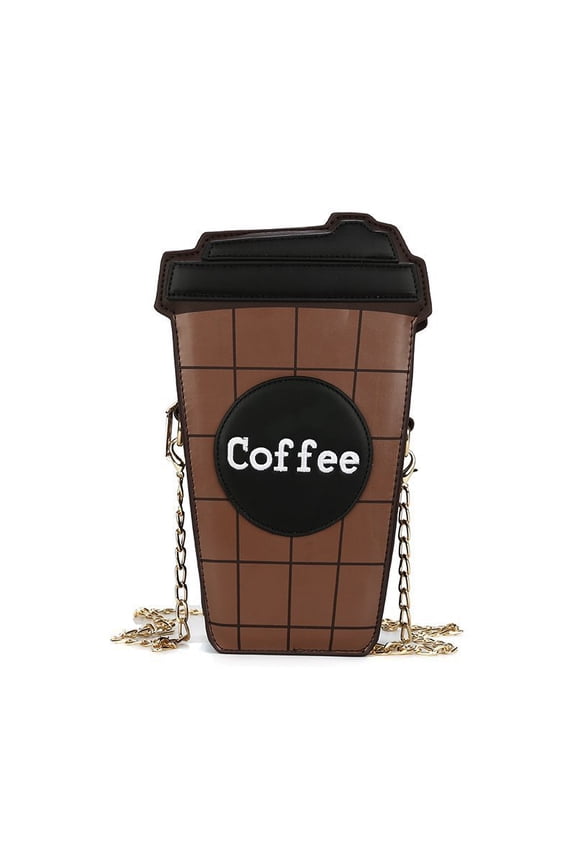 3D Cupcake Crossbody Bag - PU Cartoon Purse with Removable Gold Chain (5.11×7.87×4.33in)