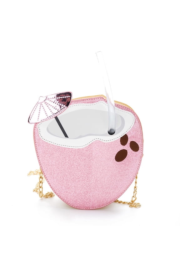 Cute Mushroom-Shaped Crossbody Purse - Small PU Leather Shoulder Bag for Women, Unique Novelty Design (7.48×7.09×2.95in)