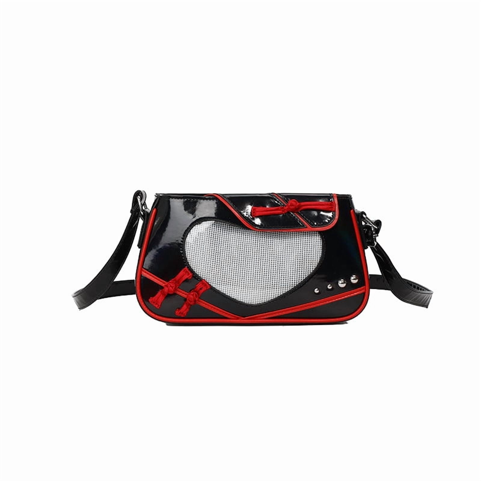 Baguery Fairycore Ita Bag - Y2K Aesthetic Anime Crossbody Bag (5.9×10.6×2.8in) Small Capacity Casual Shoulder Bag with Tassels​