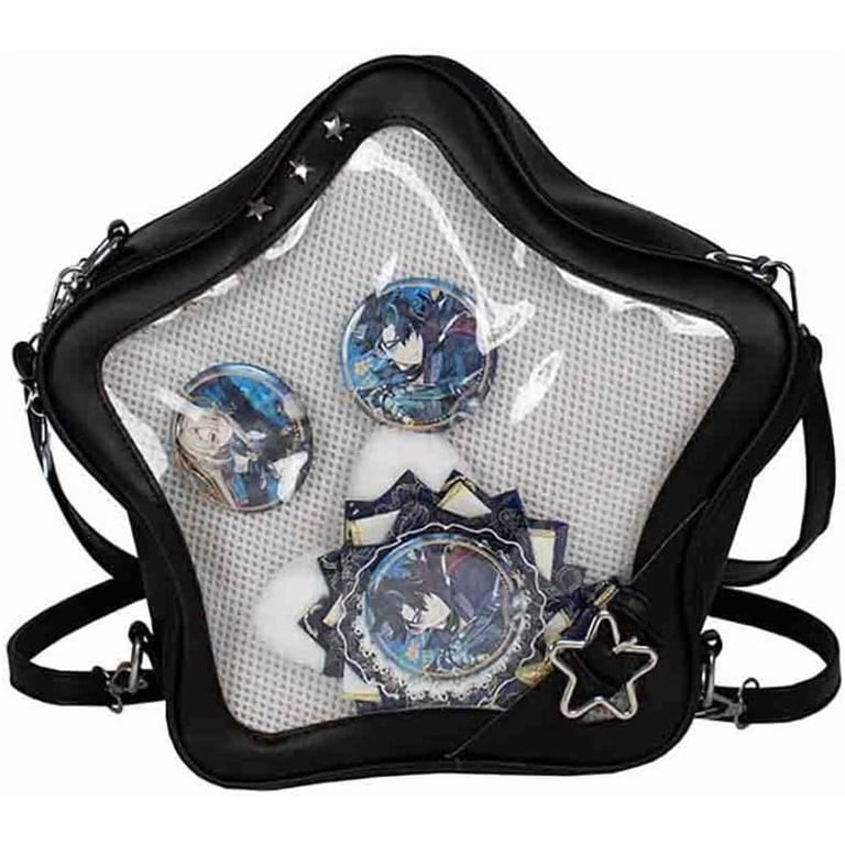Baguery Ita Bag Star Shaped Purse - PU Leather Cute Clear 