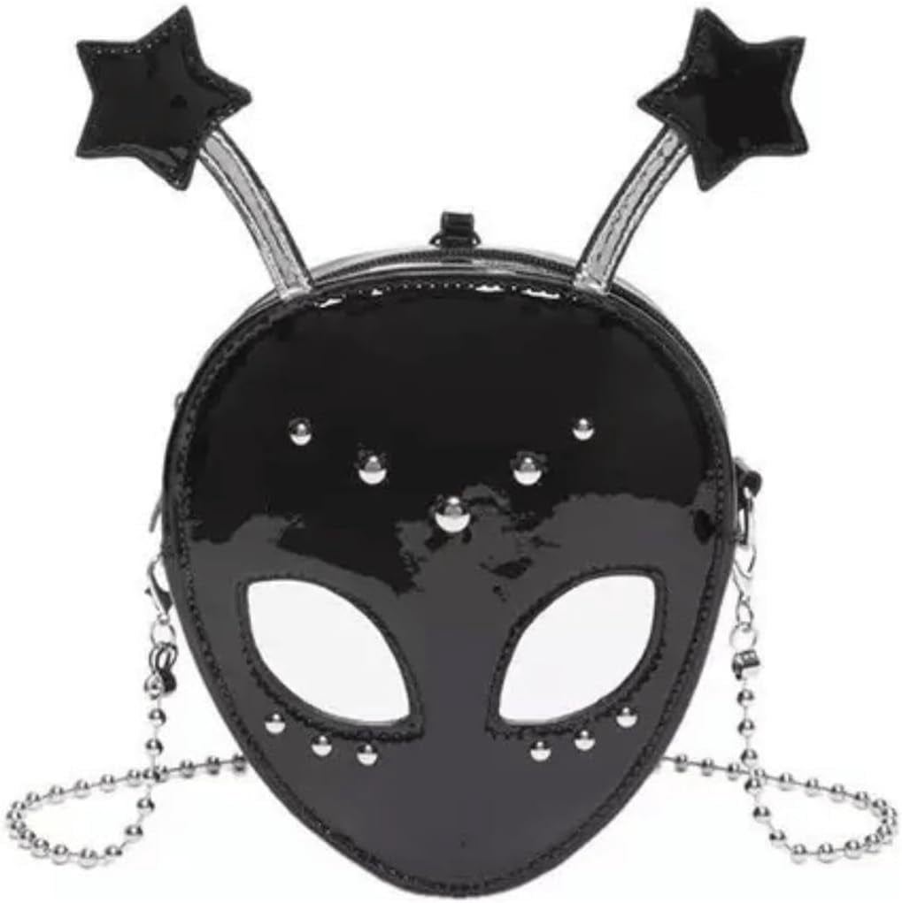 Baguery Novelty Alien Crossbody Bag - Cute Mini PU Leather Shoulder ...