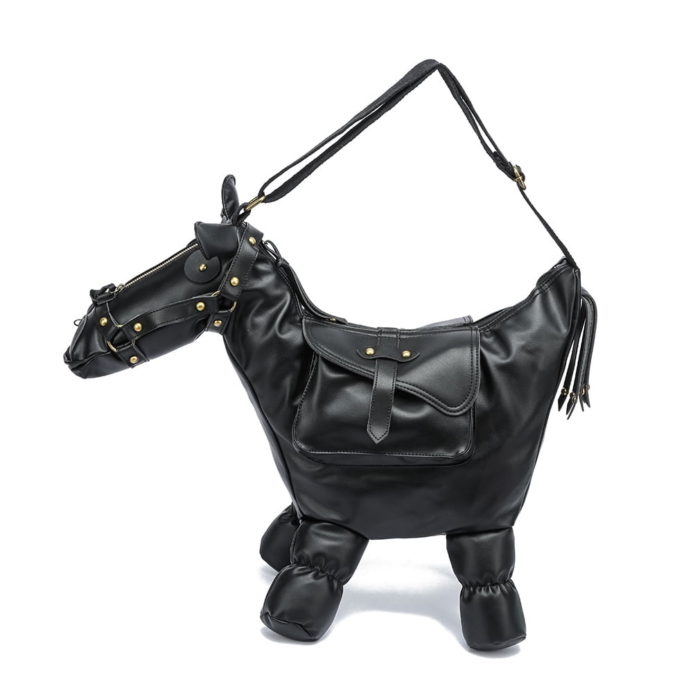 Baguery Novelty Horse-Shaped Crossbody Bag – Western Cowboy Shoulder Purse with Adjustable Strap, Retro Ranch Bag​