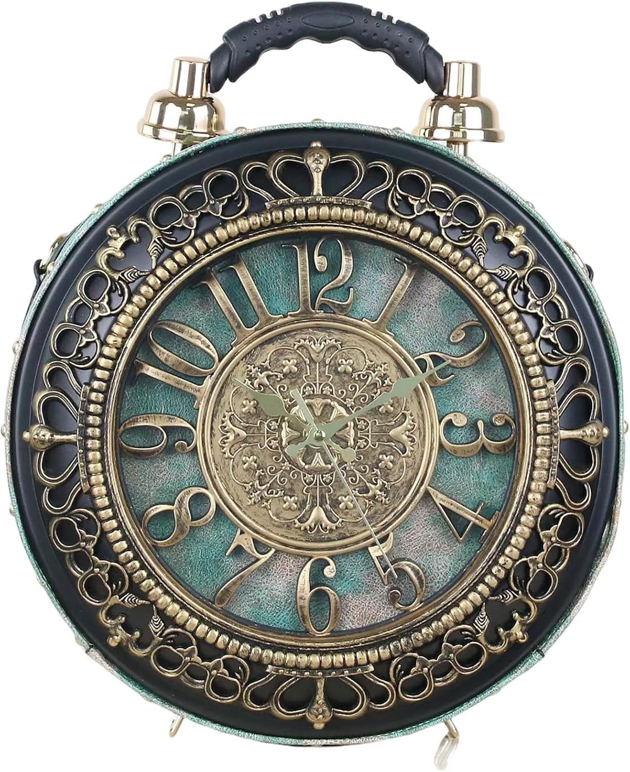 Baguery PVC Clock Shaped Crossbody Bag - Waterproof Adjustable Shoulder Purse for Women