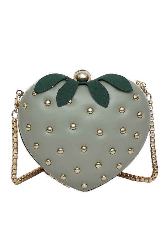 Strawberry Purse for Women - Kawaii Leather Chain Fruit Shoulder Bag Cute Handbag Accessories for Girls Ladies