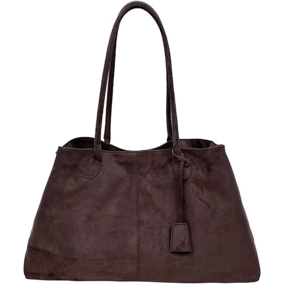 Baguery Women's Faux Suede Fall Hobo Bag - Trendy Slouchy Shoulder Satchel, Large Capacity Crescent Tote (5 Colors)​