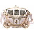 thumbnail image 1 of Baguery Women's Horse Carriage Shape Shoulder Bag - PU Leather Vintage Crossbody Purse, Novelty Luxury Chain Handbag Clutch​, 1 of 5
