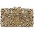 thumbnail image 1 of Baguery Women's Luxury Crystal Diamond Rhinestone Clutch - Detachable Chain, Glitter Evening Bag for Party Wedding​, 1 of 6