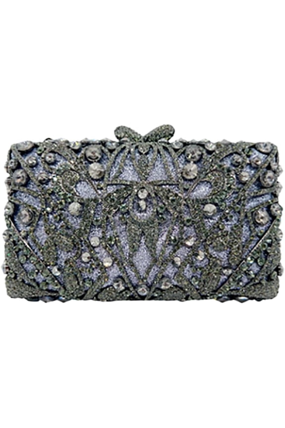 Women's Luxury Crystal Diamond Rhinestone Clutch - Detachable Chain, Glitter Evening Bag for Party Wedding​