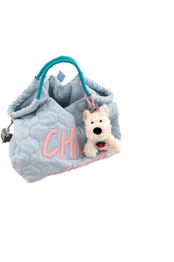 Women's Quilted Tote Bag - Cute Y2k Puffer Padding Handbags Aesthetic Coquette Crossbody Shoulder Bag​