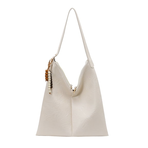 Baguery Women's Retro Vegan Leather Slouchy Tote - Soft Faux Leather Shoulder Crossbody Handbag for Work/Travel/College​