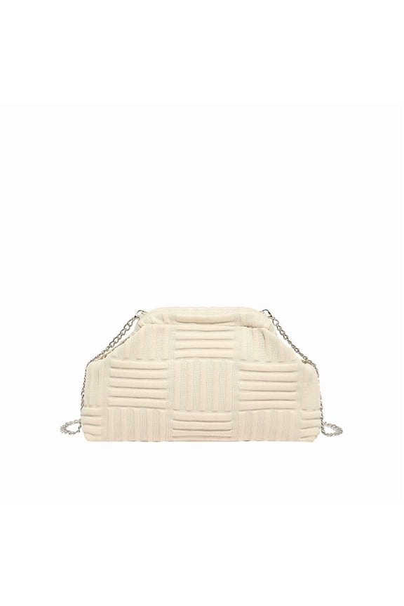 Women's Soft Cloud Bag - Y2K Pleated Dumpling One-shoulder Tote, Plush Crossbody/Clutch
