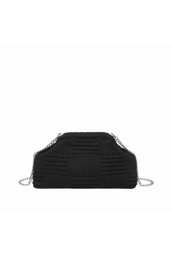 Women's Soft Cloud Bag - Y2K Pleated Dumpling One-shoulder Tote, Plush Crossbody/Clutch