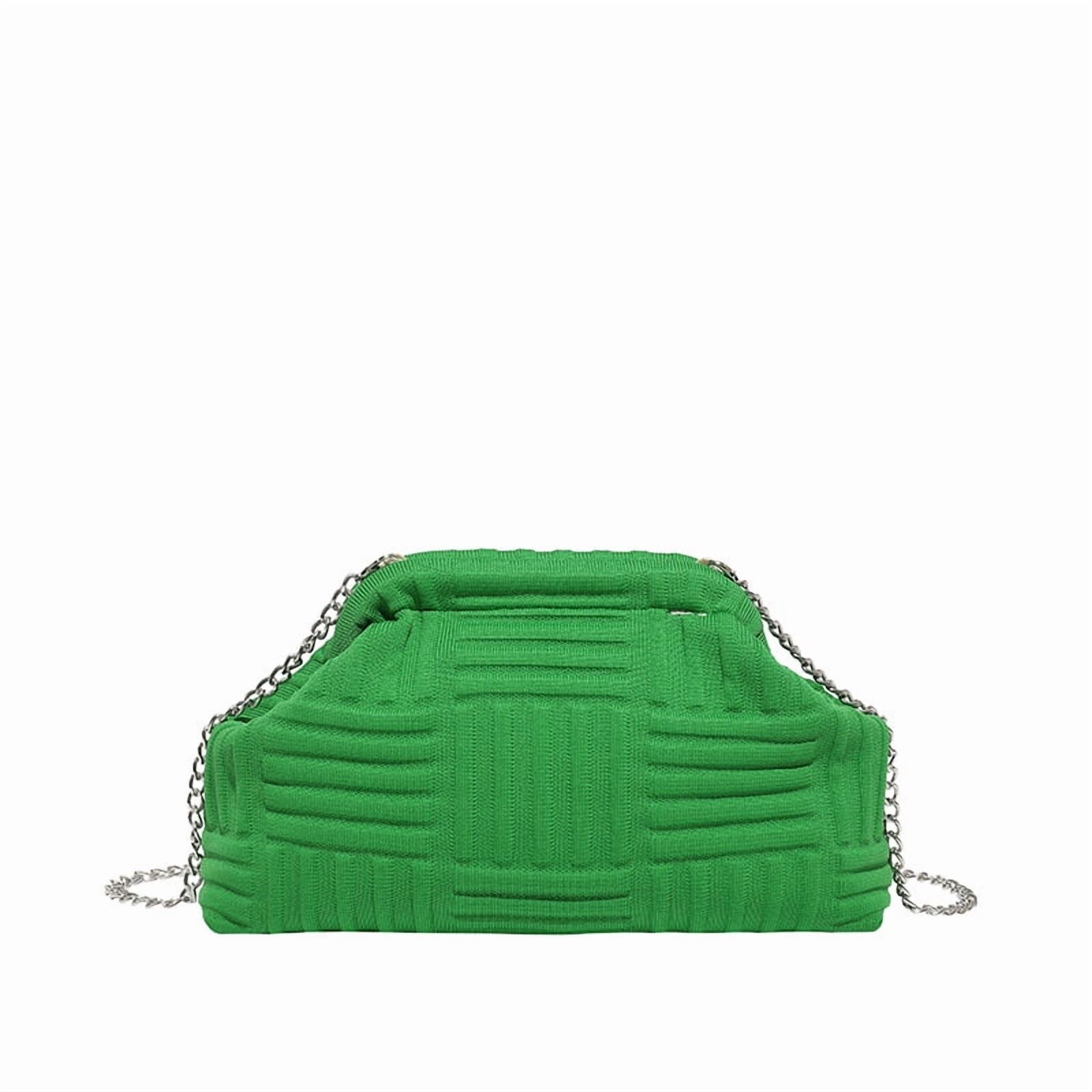 Baguery Women's Soft Cloud Bag - Y2K Pleated Dumpling One-shoulder Tote, Plush Crossbody/Clutch