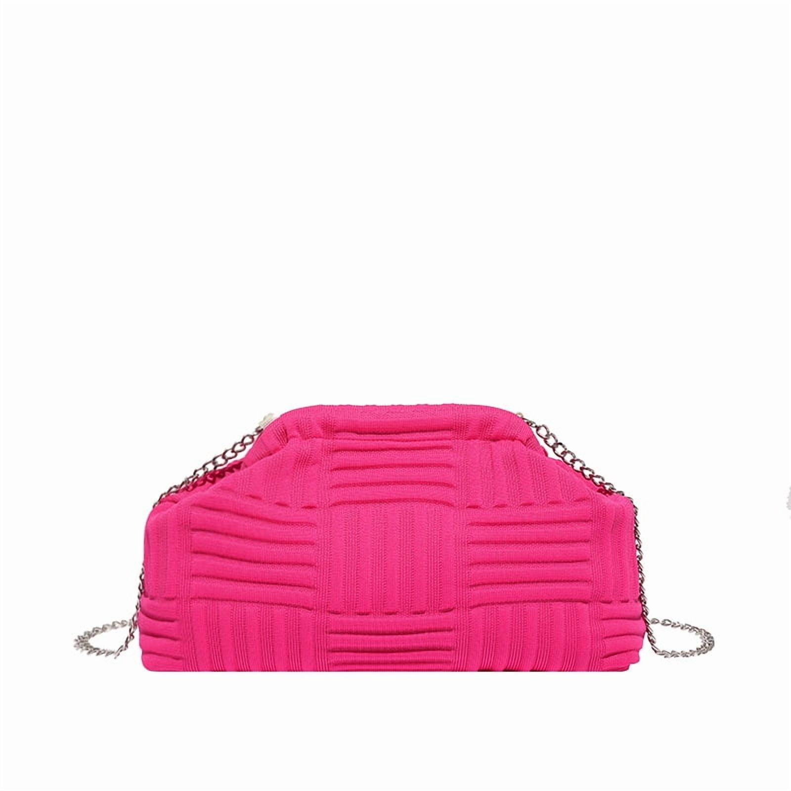 Baguery Women's Soft Cloud Bag - Y2K Pleated Dumpling One-shoulder Tote, Plush Crossbody/Clutch