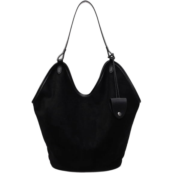 Baguery Women's Vintage Suede-Like Hobo Bag - Large Capacity PU Leather Tote with Pouch, Lightweight Handbag for Casual Outings (3 Colors)​