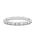 thumbnail image 1 of Baguette Cut Natural Moissanite Band Ring for Women – 925 Sterling Silver, 14k White Gold Plated, Elegant Wedding Ring & Gift for Her, 1 of 1