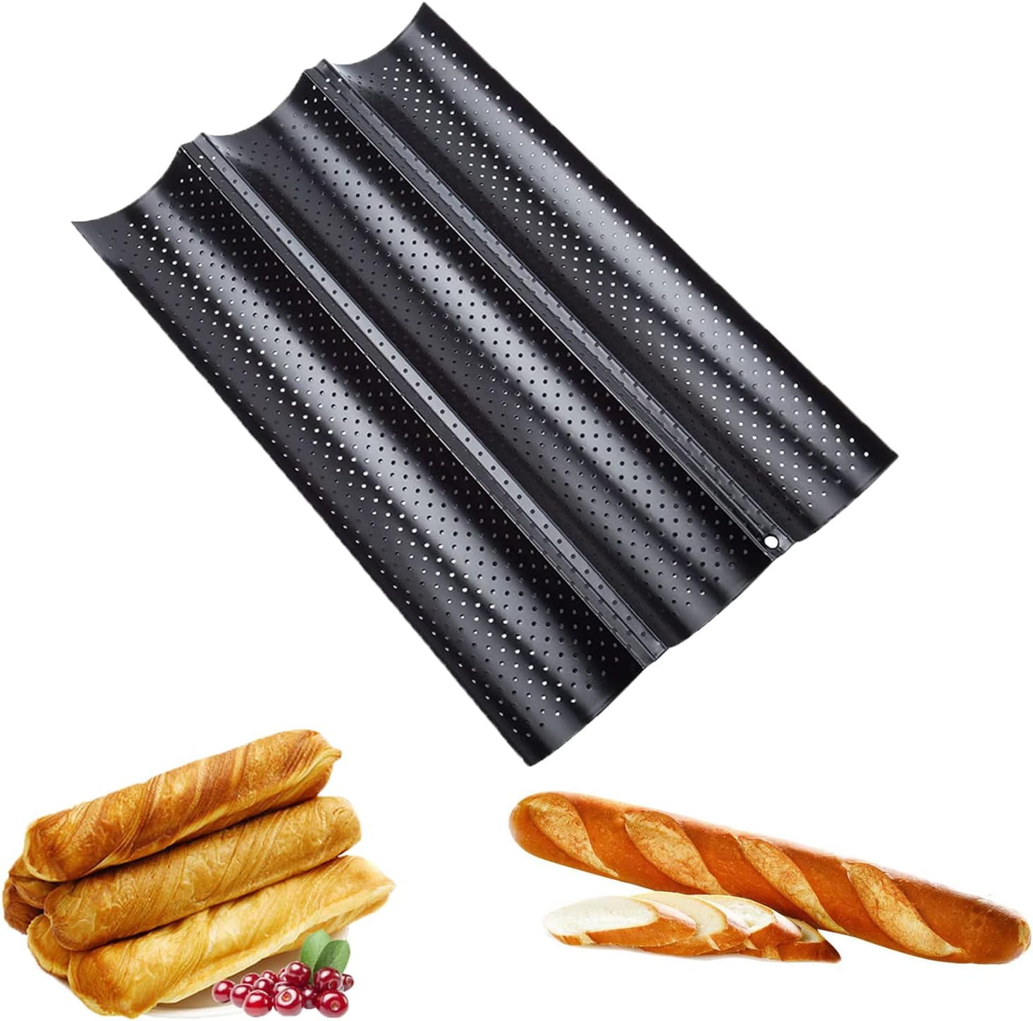 Baguette Mold Baguette Tray Mold Baguette Oven Black Bread Mold with