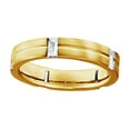 thumbnail image 1 of AFFY Baguette White Natural Diamond Men's Anniversary Band Ring 14K Solid Yellow Gold (0.62 Ct) By, 1 of 1