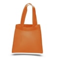 thumbnail image 1 of Bagzdepot 100% Cotton Budget Friendly Wholesale Mini Gift Tote Bag, 24 Pack, Orange, 1 of 2