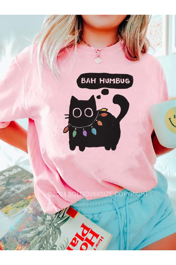 Bah Humbug Cat Tee