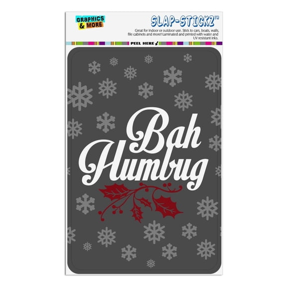 Bah Humbug Christmas Funny Home Business Office Sign