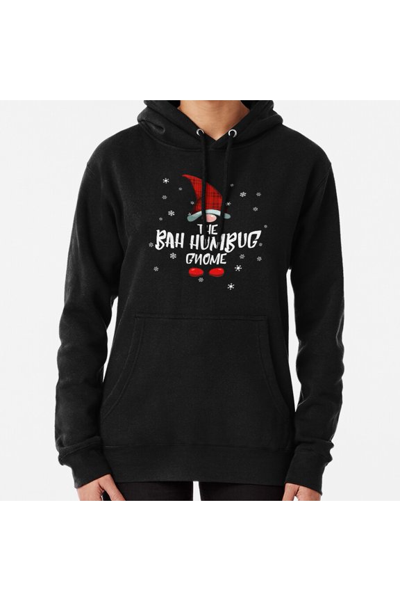 Bah Humbug Gnome Matching Family Christmas Holiday Gear Top Hoodie Shirt for Men & Women, up to Size 5XL