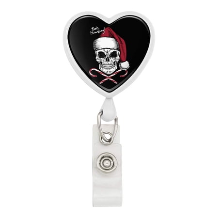Bah Humbug Heart Lanyard Retractable Reel Badge ID Card Holder