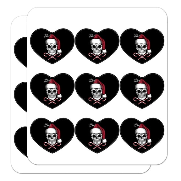 Bah Humbug Heart Shaped Planner Calendar Scrapbook Craft Stickers