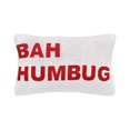thumbnail image 1 of Bah Humbug Knitted Throw Pillow, 14" x 22", 1 of 4
