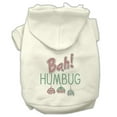 thumbnail image 1 of Christmas Pet Dog  Cat Hoodie Rhinestone, "Bah Humbug", 1 of 7