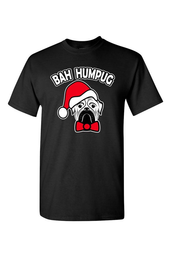 Bah Humpug Funny Christmas DT Adult T-Shirt Tee